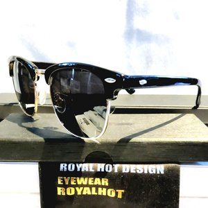 Men's Square Frame Polarized Sunglasses 60mm High quality Black TAC Lens 100%UV